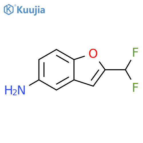 2-(difluoromethyl)-1-benzofuran-5-amine structure