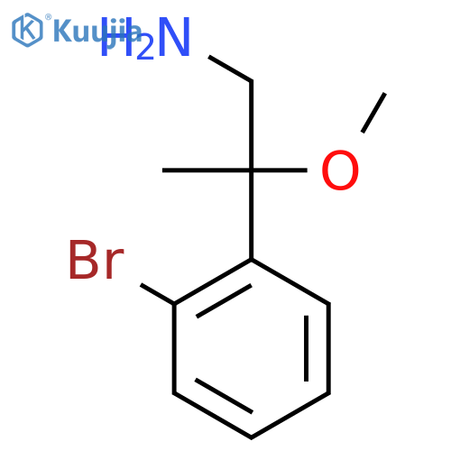 2-(2-Bromophenyl)-2-methoxypropan-1-amine structure