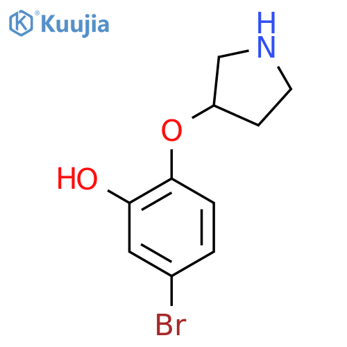 5-bromo-2-(pyrrolidin-3-yloxy)phenol structure