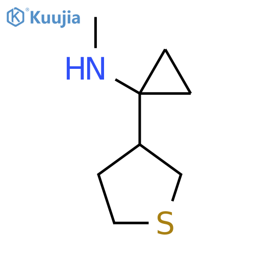 N-methyl-1-(thiolan-3-yl)cyclopropan-1-amine structure