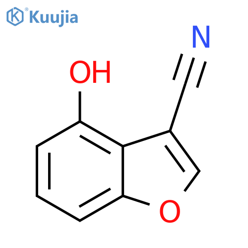 4-hydroxy-1-benzofuran-3-carbonitrile structure