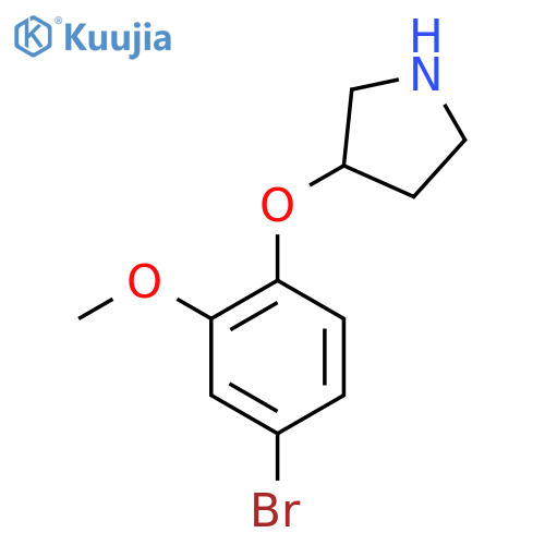 3-(4-bromo-2-methoxyphenoxy)pyrrolidine structure