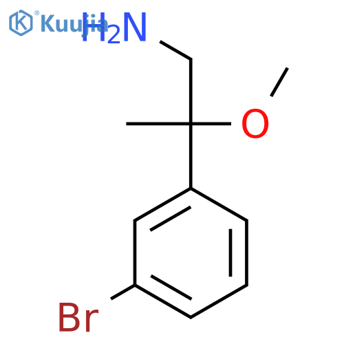 2-(3-Bromophenyl)-2-methoxypropan-1-amine structure