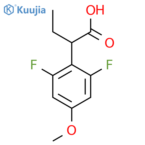 2-(2,6-difluoro-4-methoxyphenyl)butanoic acid structure