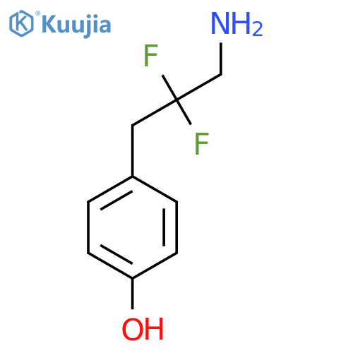 4-(3-amino-2,2-difluoropropyl)phenol structure