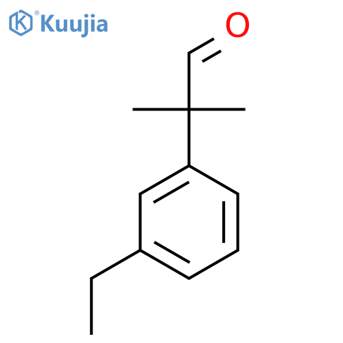 2-(3-ethylphenyl)-2-methylpropanal structure