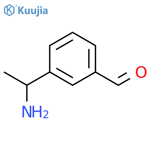 3-(1-Aminoethyl)benzaldehyde structure
