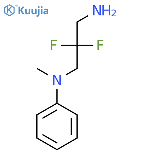 N-(3-amino-2,2-difluoropropyl)-N-methylaniline structure