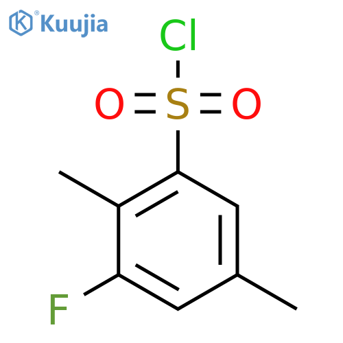 2,5-Dimethyl-3-fluorobenzenesulfonyl chloride structure