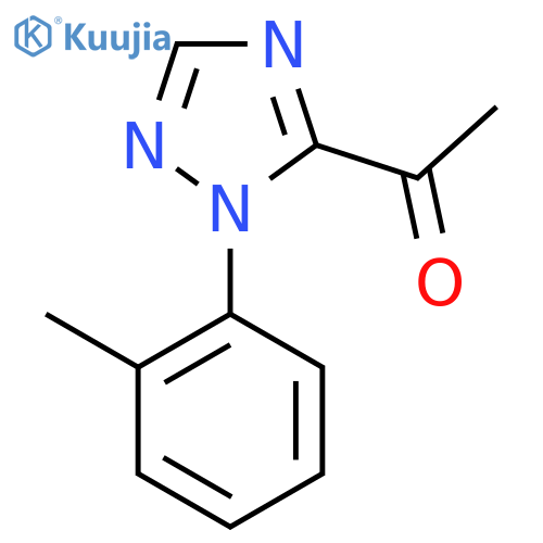 1-[2-(2-Methylphenyl)-1,2,4-triazol-3-yl]ethanone structure