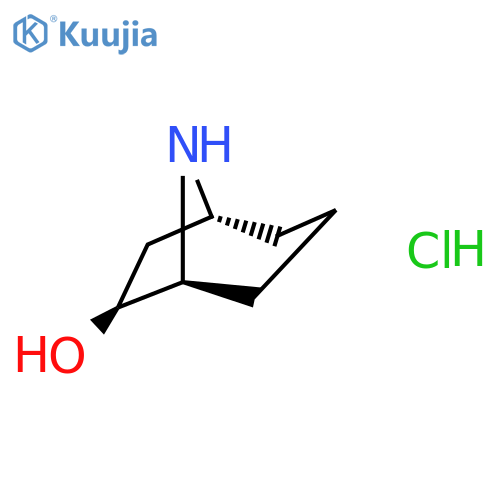 endo-8-azabicyclo[3.2.1]octan-6-ol;hydrochloride structure