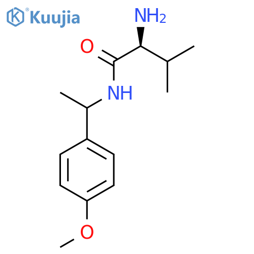 (2S)-2-amino-N-[1-(4-methoxyphenyl)ethyl]-3-methylbutanamide structure