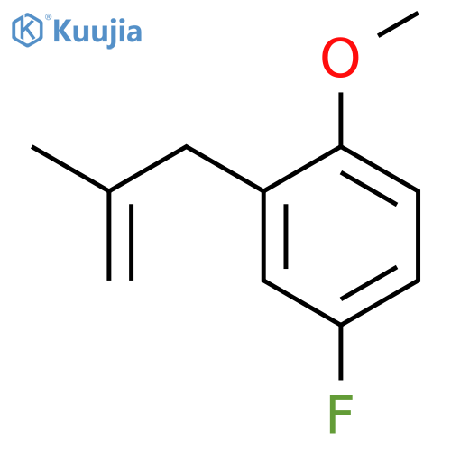 3-(5-FLUORO-2-METHOXYPHENYL)-2-METHYL-1-PROPENE structure