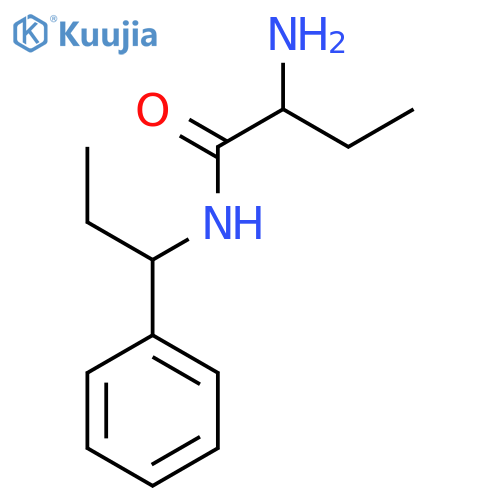 2-amino-N-(1-phenylpropyl)butanamide structure