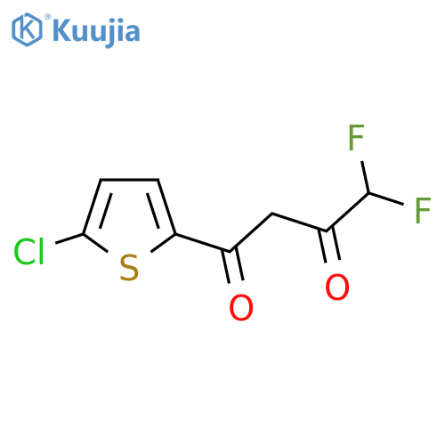 4,4-Difluoro-1-[5-chloro-2-thienyl]-butane-1,3-dione structure