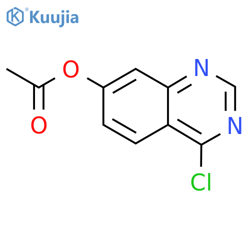7-Quinazolinol, 4-chloro-, acetate (ester) structure