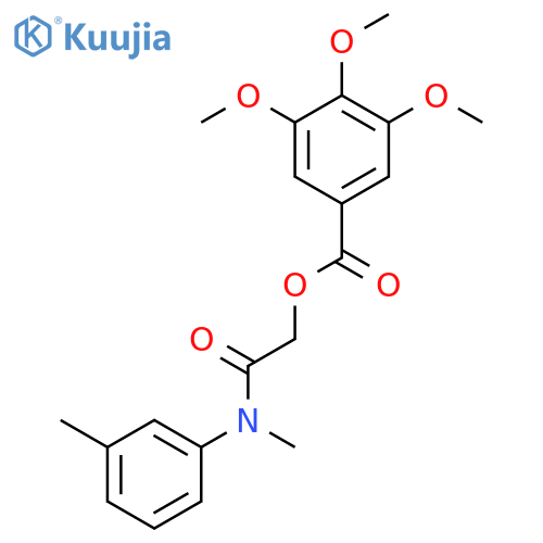 [Methyl(3-methylphenyl)carbamoyl]methyl 3,4,5-trimethoxybenzoate structure