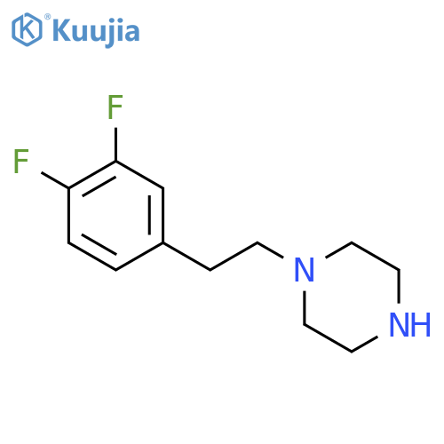 1-[2-(3,4-difluorophenyl)ethyl]-Piperazine structure