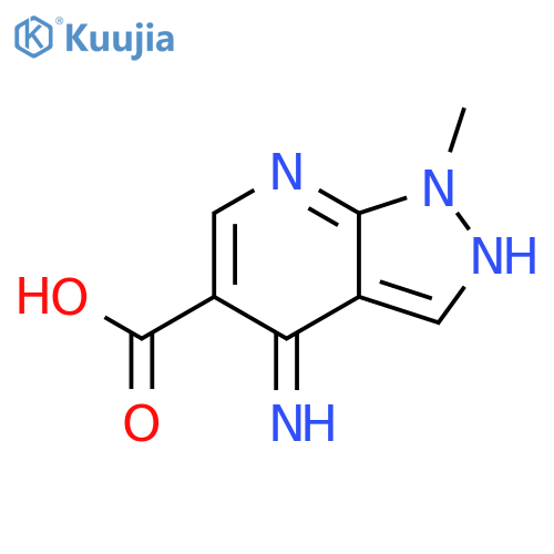4-imino-1-methyl-1H,4H,7H-pyrazolo3,4-bpyridine-5-carboxylic Acid structure
