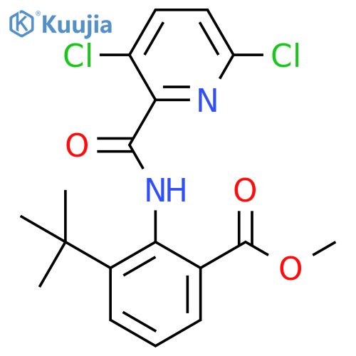 Methyl 3-tert-butyl-2-(3,6-dichloropyridine-2-amido)benzoate structure