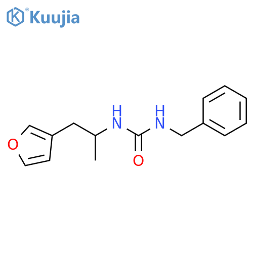 1-benzyl-3-[1-(furan-3-yl)propan-2-yl]urea structure