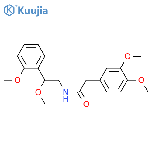 2-(3,4-dimethoxyphenyl)-N-[2-methoxy-2-(2-methoxyphenyl)ethyl]acetamide structure