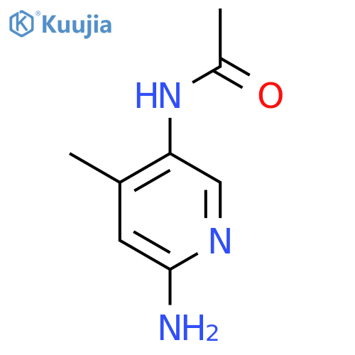 N-(6-Amino-4-methylpyridin-3-yl)acetamide structure