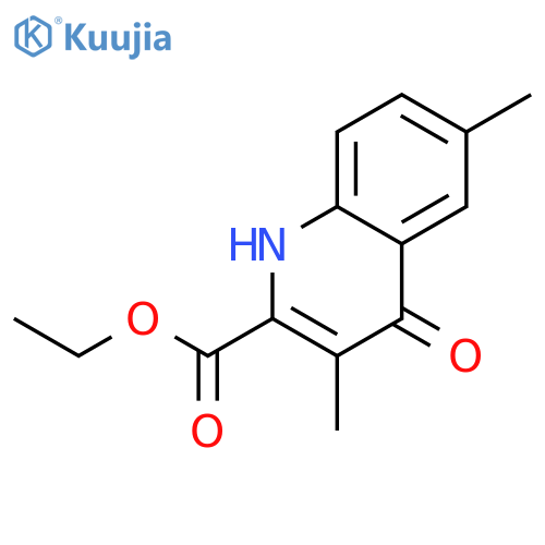2-Quinolinecarboxylic acid, 1,4-dihydro-3,6-dimethyl-4-oxo-, ethyl ester structure