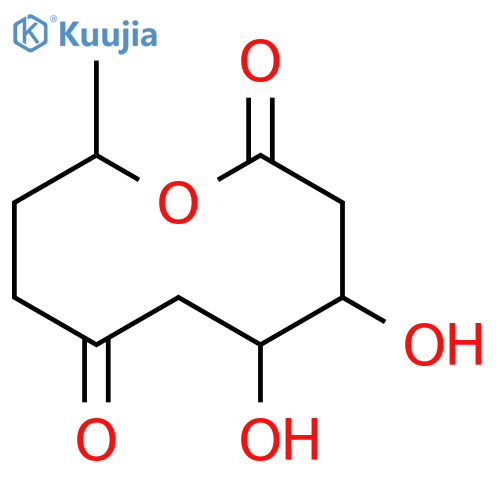 4,5-Dihydroxy-10-methyl-2,7-oxecanedione structure
