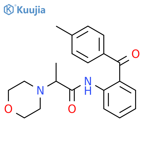 N-[2-(4-methylbenzoyl)phenyl]-2-(morpholin-4-yl)propanamide structure