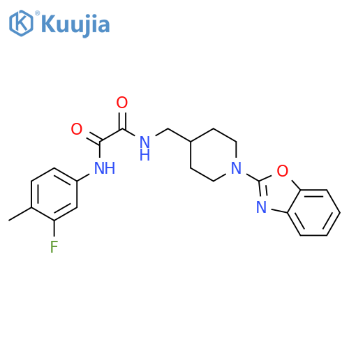 N-{[1-(1,3-benzoxazol-2-yl)piperidin-4-yl]methyl}-N'-(3-fluoro-4-methylphenyl)ethanediamide structure