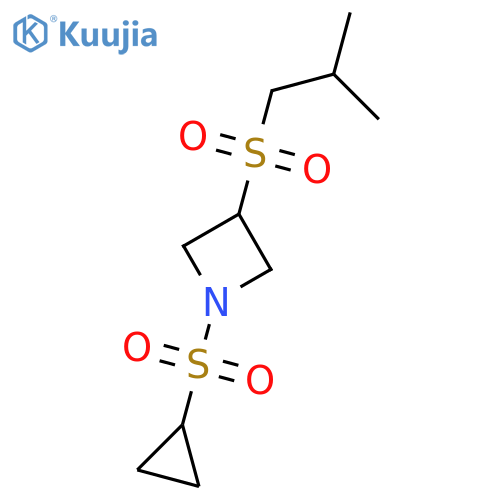 1-(cyclopropanesulfonyl)-3-(2-methylpropanesulfonyl)azetidine structure