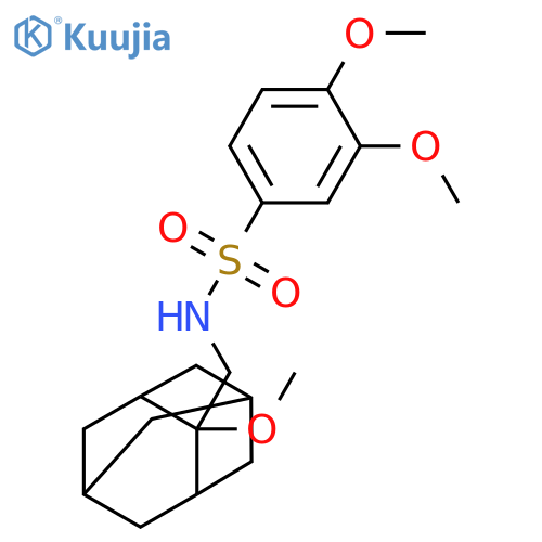 3,4-Dimethoxy-N-[(2-methoxytricyclo[3.3.1.13,7]dec-2-yl)methyl]benzenesulfonamide structure