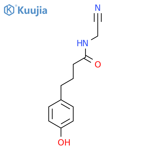 N-(cyanomethyl)-4-(4-hydroxyphenyl)butanamide structure
