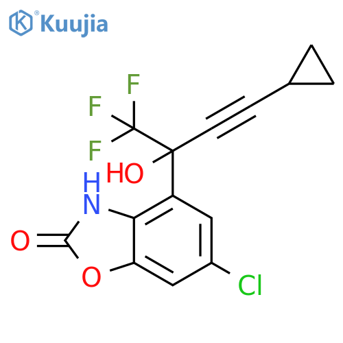 6-Chloro-4-3-cyclopropyl-1-hydroxy-1-(trifluoromethyl)-2-propyn-1-yl-2(3H)-benzoxazolone structure