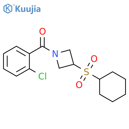 1-(2-chlorobenzoyl)-3-(cyclohexanesulfonyl)azetidine structure
