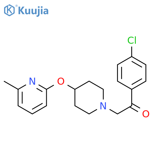 2-(4-chlorophenyl)-1-{4-[(6-methylpyridin-2-yl)oxy]piperidin-1-yl}ethan-1-one structure
