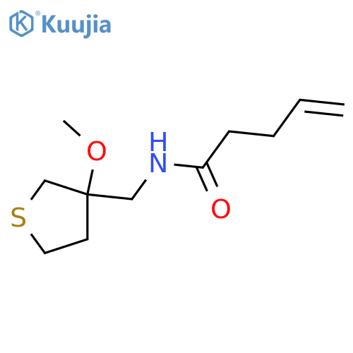 N-[(3-methoxythiolan-3-yl)methyl]pent-4-enamide structure