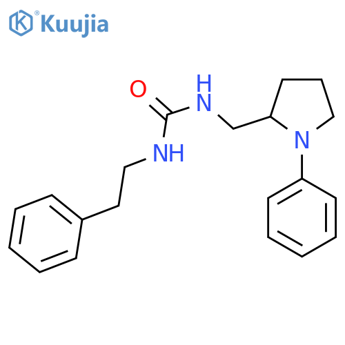 1-(2-phenylethyl)-3-[(1-phenylpyrrolidin-2-yl)methyl]urea structure