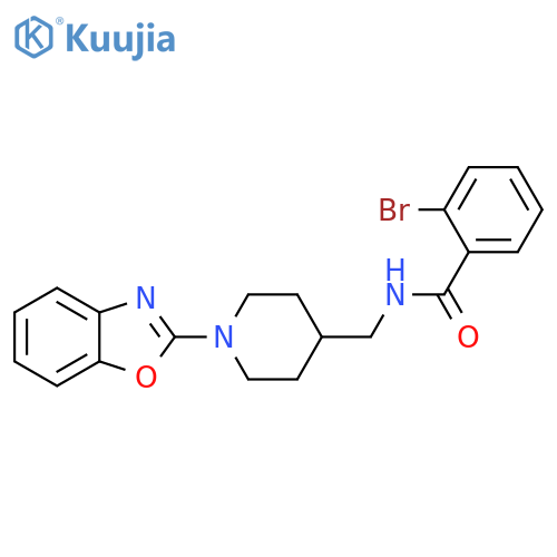 N-{[1-(1,3-benzoxazol-2-yl)piperidin-4-yl]methyl}-2-bromobenzamide structure