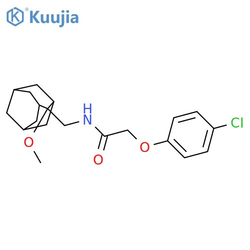 2-(4-chlorophenoxy)-N-[(2-methoxy-2-adamantyl)methyl]acetamide structure