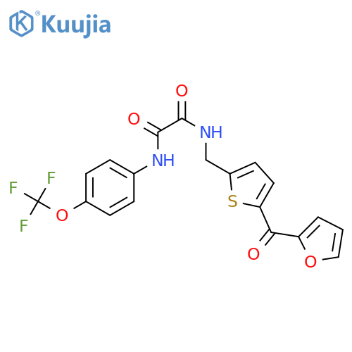 N-{[5-(furan-2-carbonyl)thiophen-2-yl]methyl}-N'-[4-(trifluoromethoxy)phenyl]ethanediamide structure