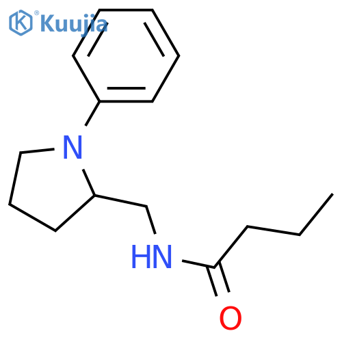 N-[(1-phenylpyrrolidin-2-yl)methyl]butanamide structure