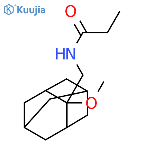 N-[(2-Methoxytricyclo[3.3.1.13,7]dec-2-yl)methyl]propanamide structure