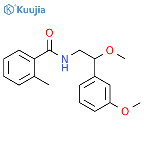 N-[2-Methoxy-2-(3-methoxyphenyl)ethyl]-2-methylbenzamide structure