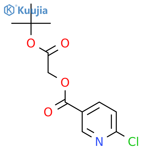 Tert-butyl 2-(6-chloropyridine-3-carbonyloxy)acetate structure