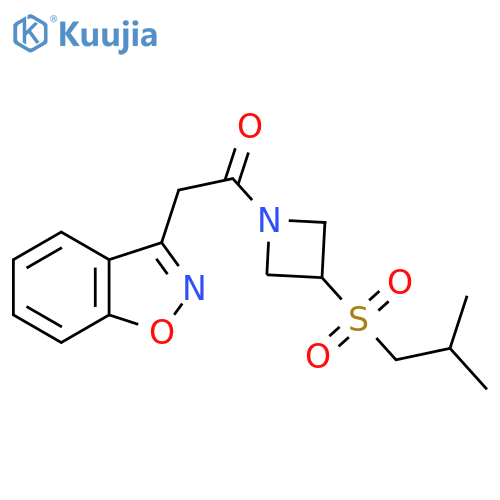 2-(1,2-benzoxazol-3-yl)-1-[3-(2-methylpropanesulfonyl)azetidin-1-yl]ethan-1-one structure