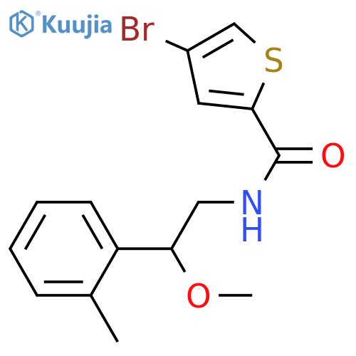 4-bromo-N-[2-methoxy-2-(2-methylphenyl)ethyl]thiophene-2-carboxamide structure