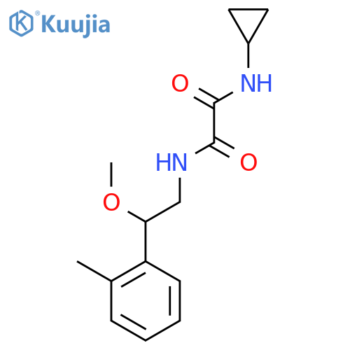 N1-cyclopropyl-N2-(2-methoxy-2-(o-tolyl)ethyl)oxalamide structure
