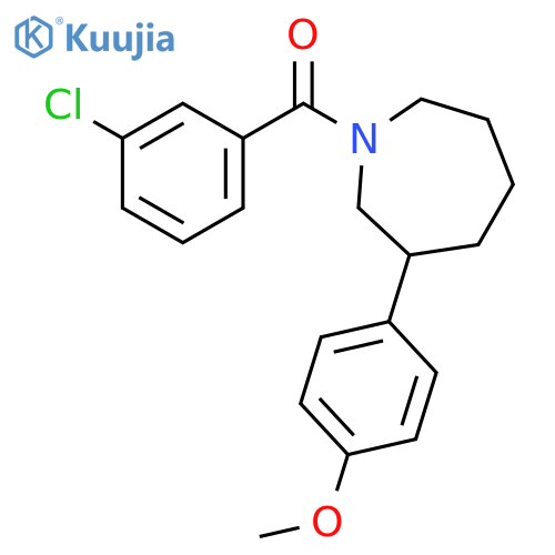 (3-Chlorophenyl)[hexahydro-3-(4-methoxyphenyl)-1H-azepin-1-yl]methanone structure